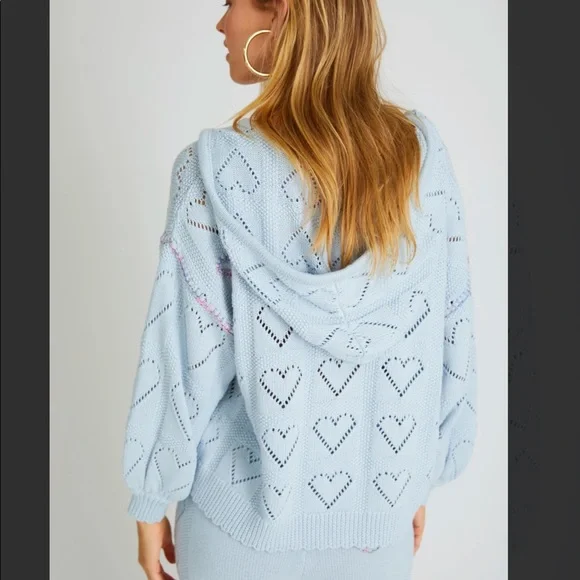 LOVESHACKFANCY SWEATER HOODIE - Picture 8 of 15